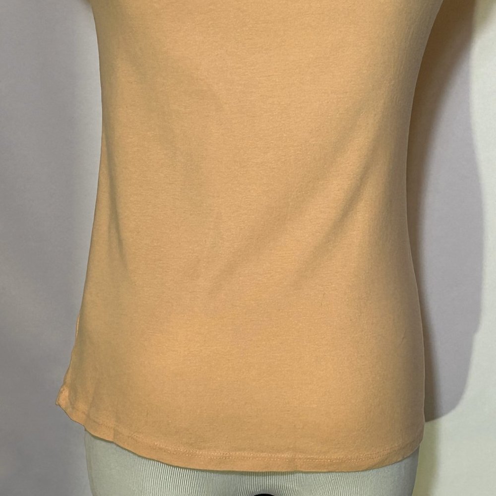 NWT Fresh Produce Baby Rib Island Ruffle Cap Sleeve Top Tee Melon Size XS - Picture 6 of 10